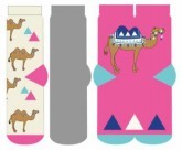 WILD FEET design vzorované ponožky CAMEL