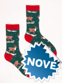 Pánské vzorované vánoční ponožky sobi