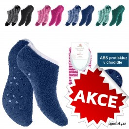 Cenová akce Dámské nízké ponožky / ťapky/ papuče  spací s ABS