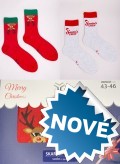Vzorované vánoční ponožky dárkové balení